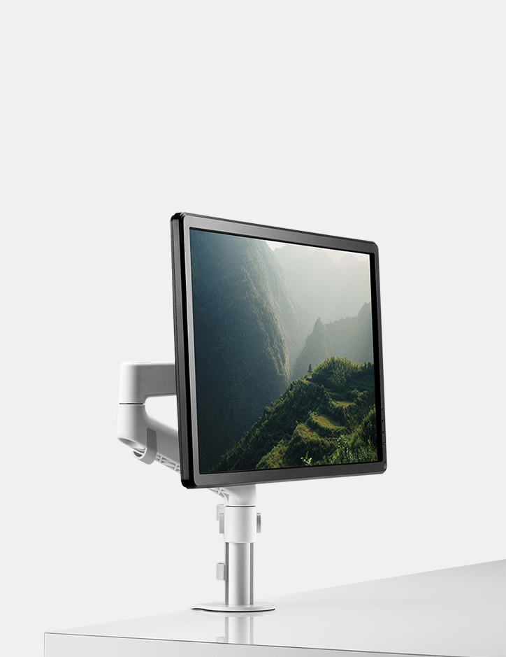Lima Monitor Arm | Available in Grey, White, or Black | CBS