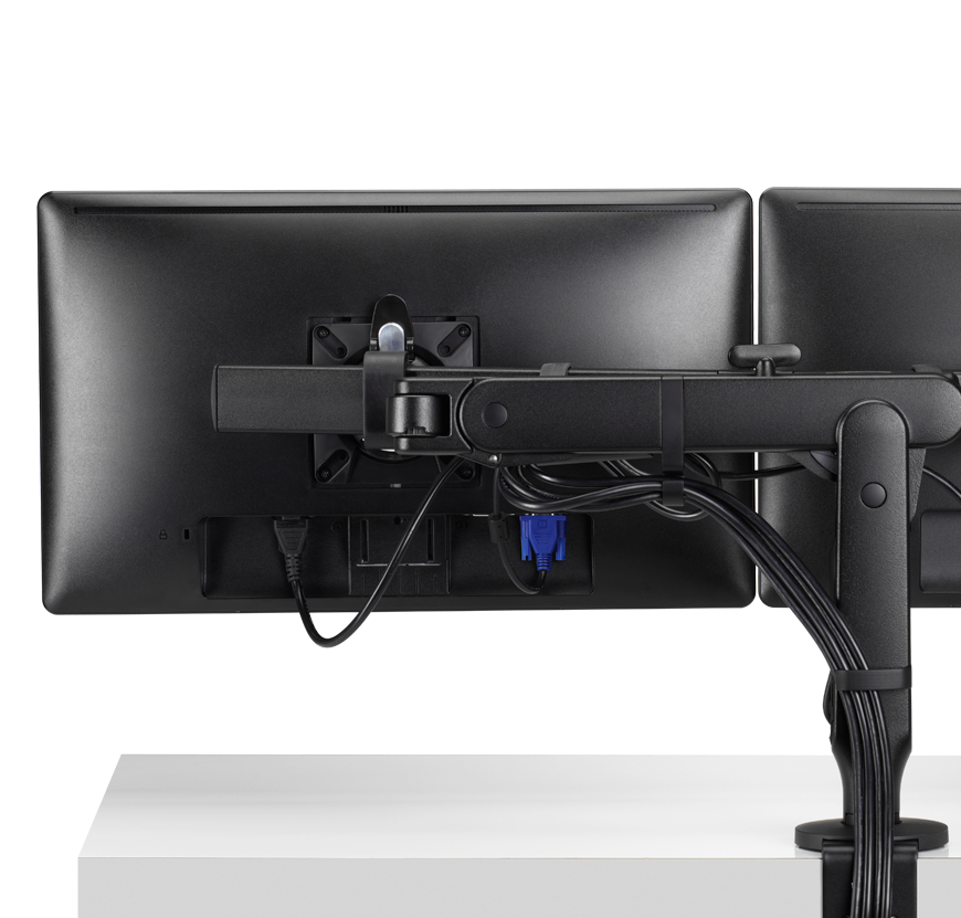 Ollin Dual Monitor Arm | Grey, White, or Black | CBS – Colebrook